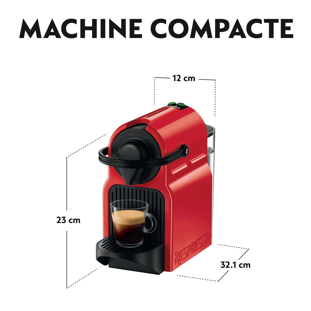 Machine à Café Expresso Inissia Rouge Compacte - YY1531FD