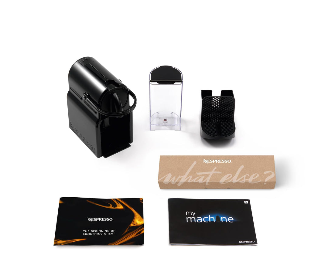 Machine à Café à Capsules Inissia Noir - Espresso & Lungo + Kit de Bienvenue - EN80.B