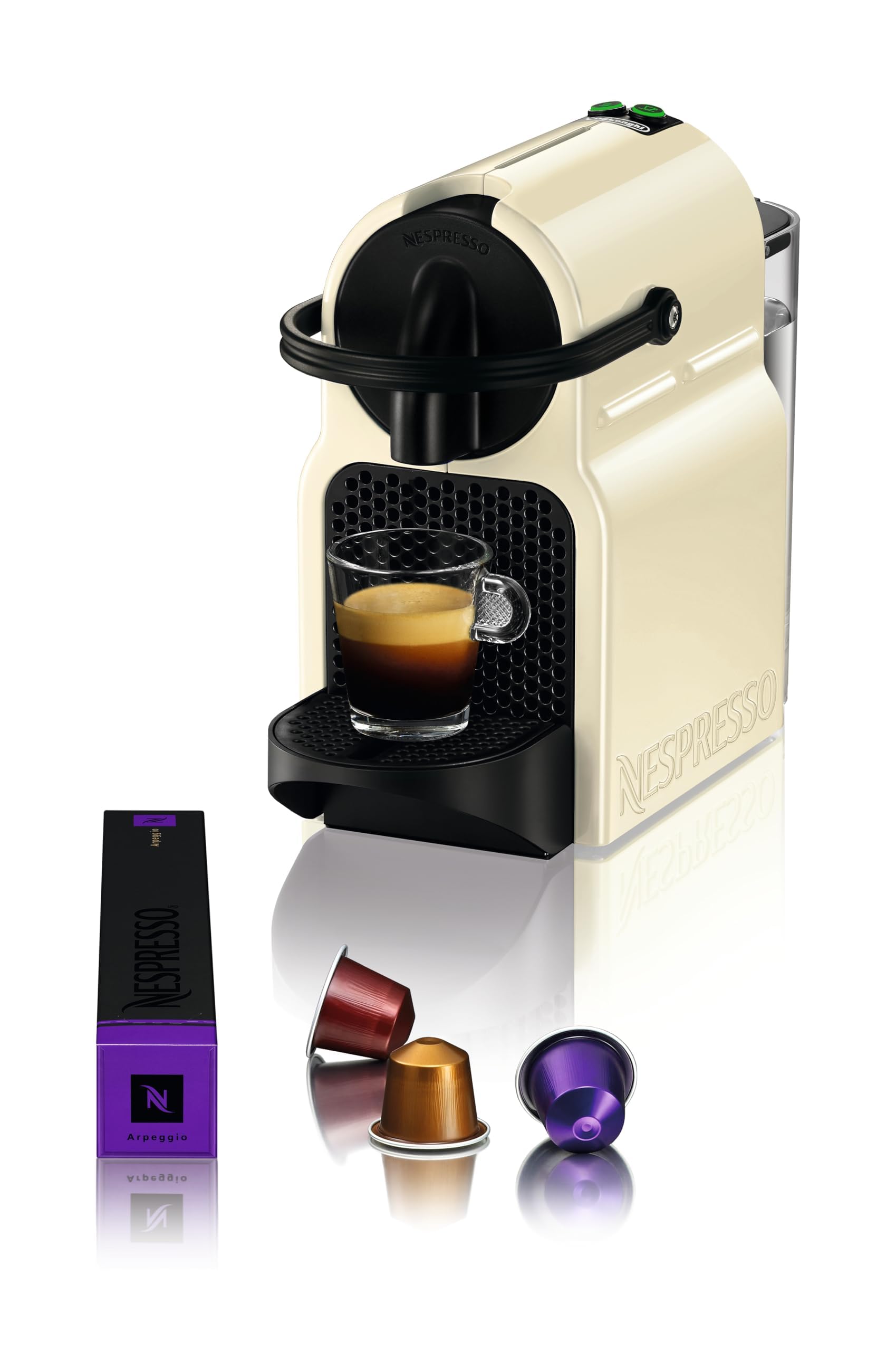 Machine à Café Expresso Inissia Crème Vanille 19 Bars + Kit de Bienvenue - EN80.CW