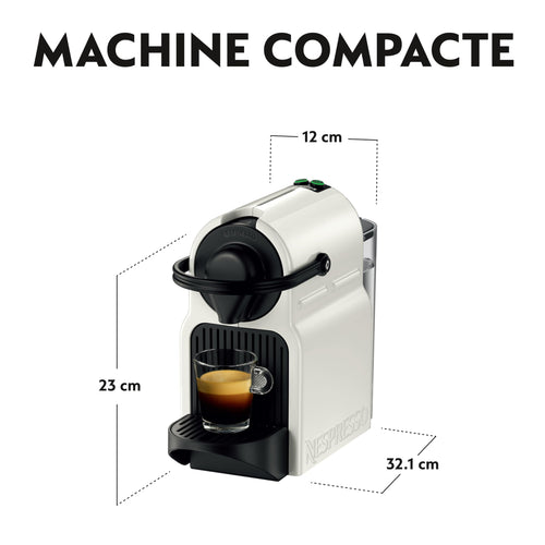 Machine à Café Expresso Inissia Blanche 19 Bars + Kit de Bienvenue - YY1530FD